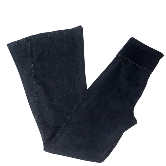 NWOT OFFline Aerie The Hugger High-Waist Super Flare Washed Black Legging S XS - Picture 2 of 5